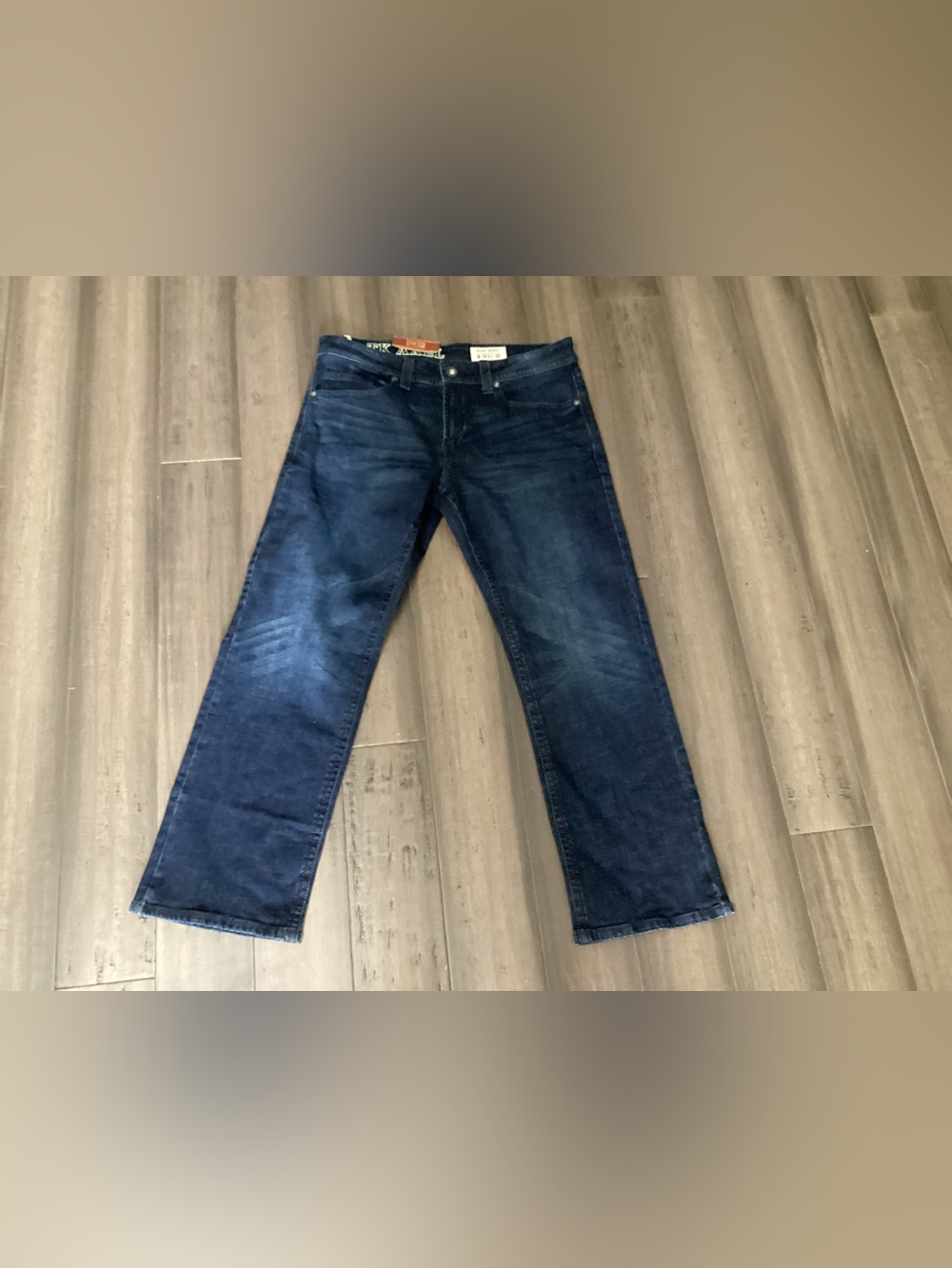 TK Axel 34x30 Slim Boot Cut Stretch Dark Jeans  New with Tags